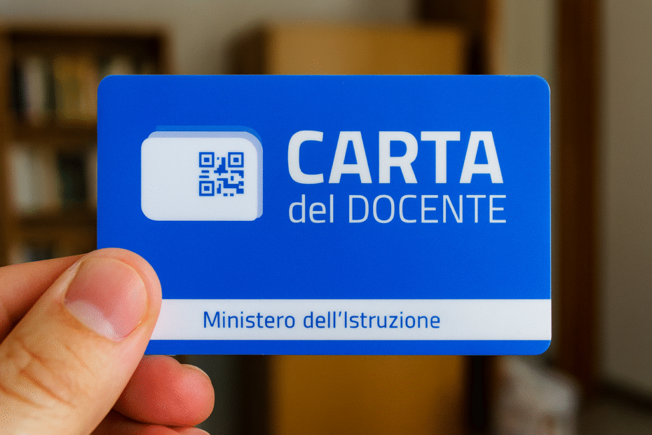 immagine di una carta docente precari